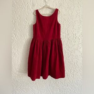 Polo Ralph Lauren Girls Red Corduroy Dress - 8